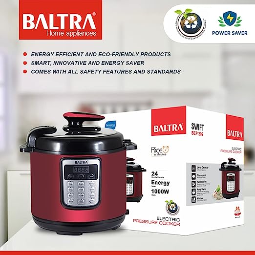 BALTRA SWIFT Electric Multi purpose Cooking Pot Pressure Cooker 2.2 Ltr (700 Watt) BALTRA SWIFT Electric Multi purpose Cooking Pot Pressure Cooker 2.2 Ltr (700 Watt)